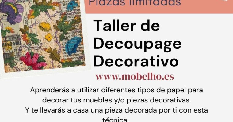 Taller de Decoupage Decorativo con Möbelho