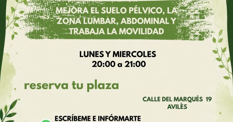 Comienzan las clases de Pilates en El Ñeru Verde