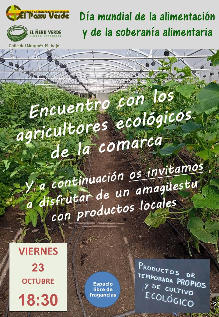 Encuentro con los agricultores ecológicos de Avilés y comarca